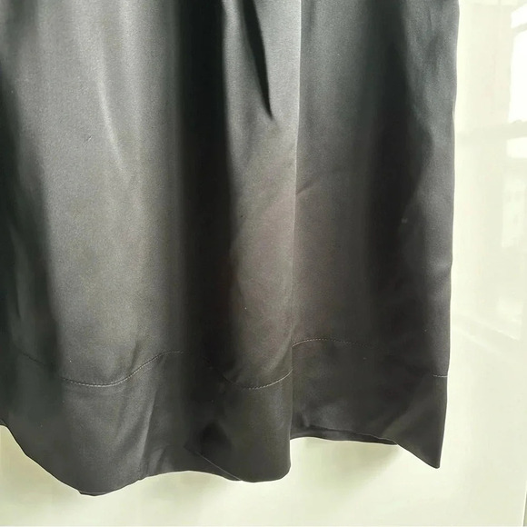 BCBG MaxAzria Silk Dress Embroidered Sequins Size Medium Leaves Pleats Boat Neck - Picture 8 of 11